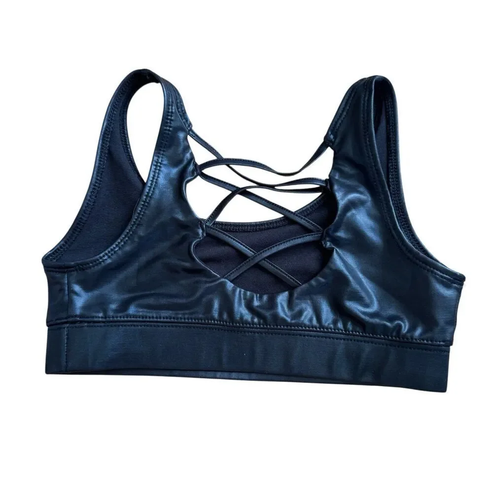 Justice Active Black Sports Bra Girls 26 Small / 7